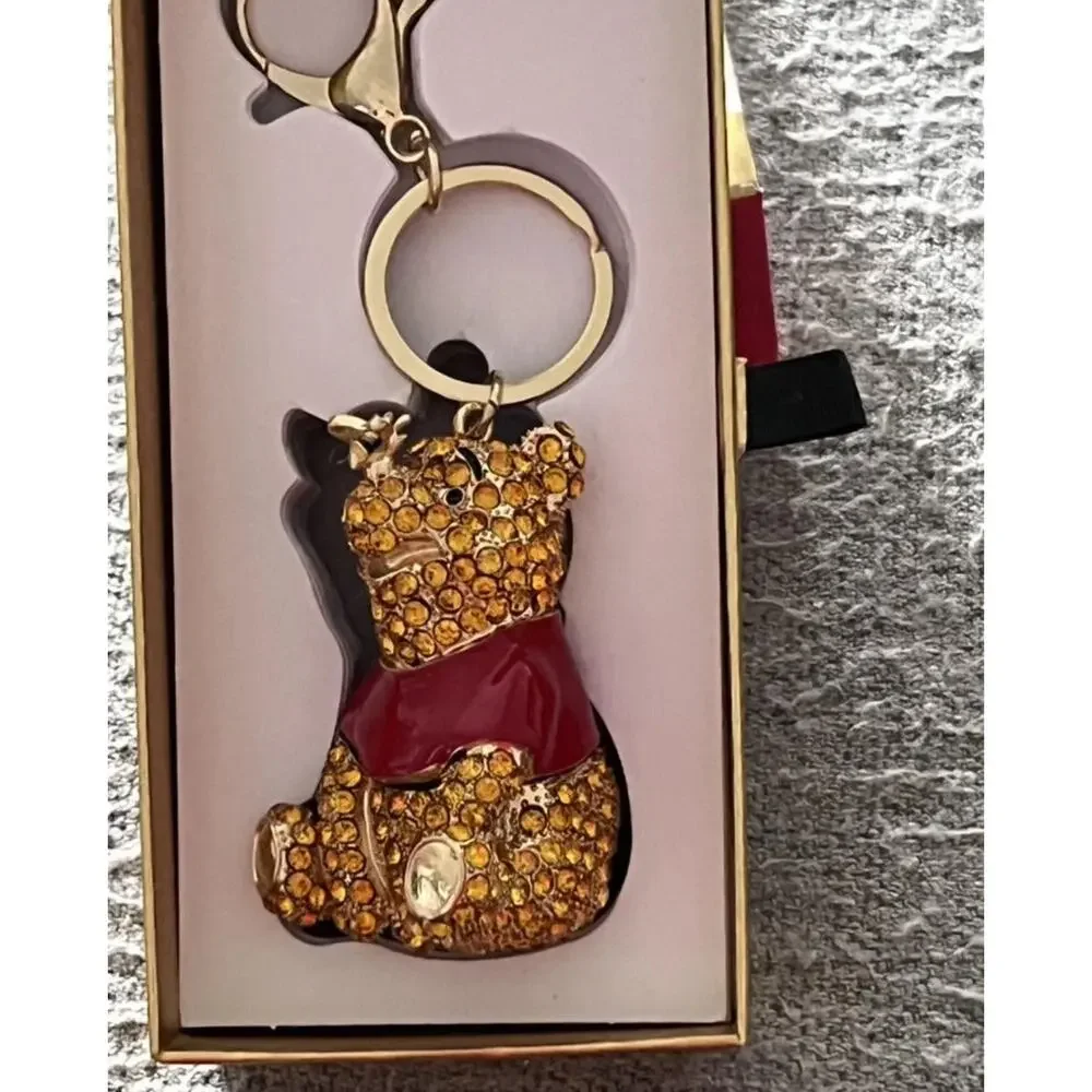 Disney / Jacmel Winnie the Pooh Pave Keychain / Bag Charm NEW